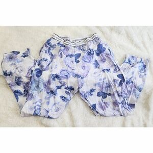 Victoria's secret floral pattern lightweight cotton blend jogger pajama pants